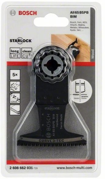 Bim Tauchsägeblatt aii 65 bspb Hard Wood 40 x 65 mm - Bosch