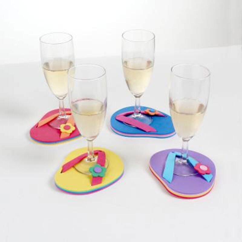 Glasunterlage Dekor flip-Tong - Menge von 4