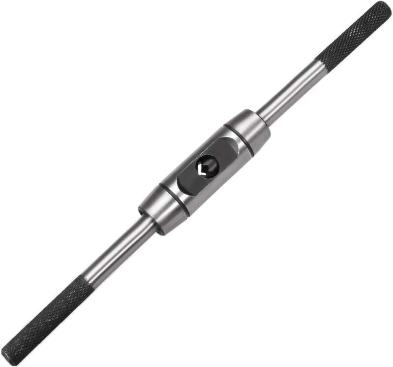 Linkshänder-Gewindebohrerhalter, verstellbarer Windeisengriff für metrischen M6-M14-Gewindebohrer, Senker, Gewindeschnei...