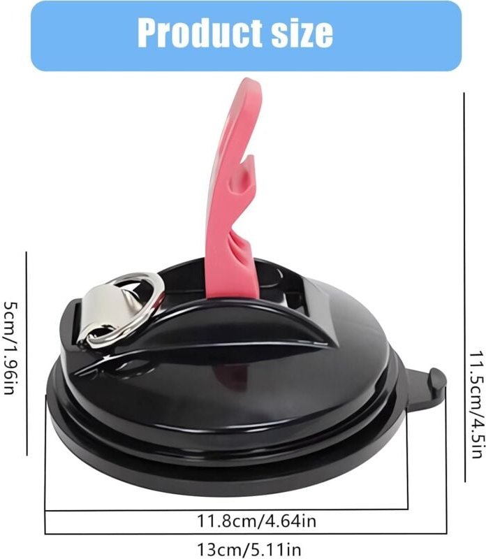 Thumbnail - Lablanc - 4 Stück Saugnapf-Anker, Saugnapf mit Haken, 8 S-Haken, Saugnapf-Anker mit Seitenmarkise für Auto, Boot, Campin...