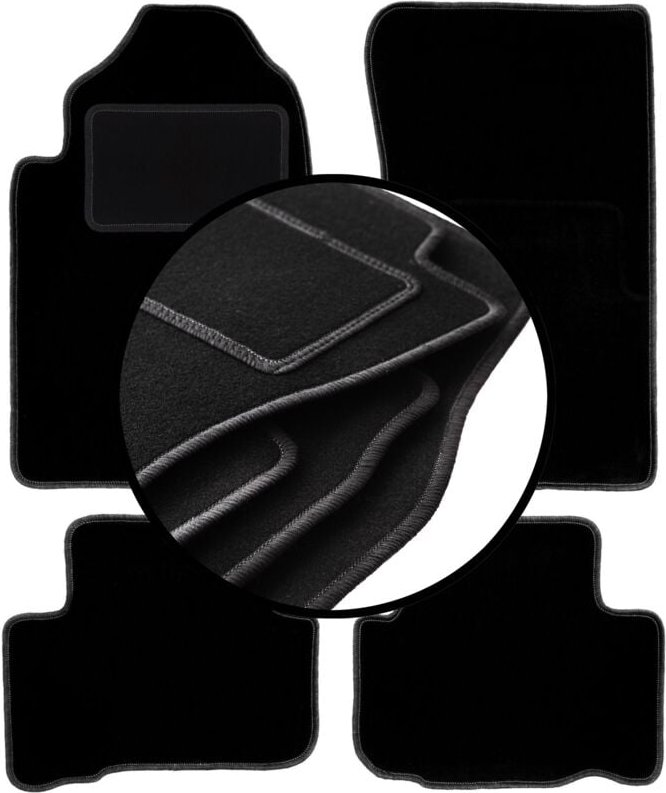 Komplettset Veloursmatten für: SsangYong Rexton I SUV (2001-2006)