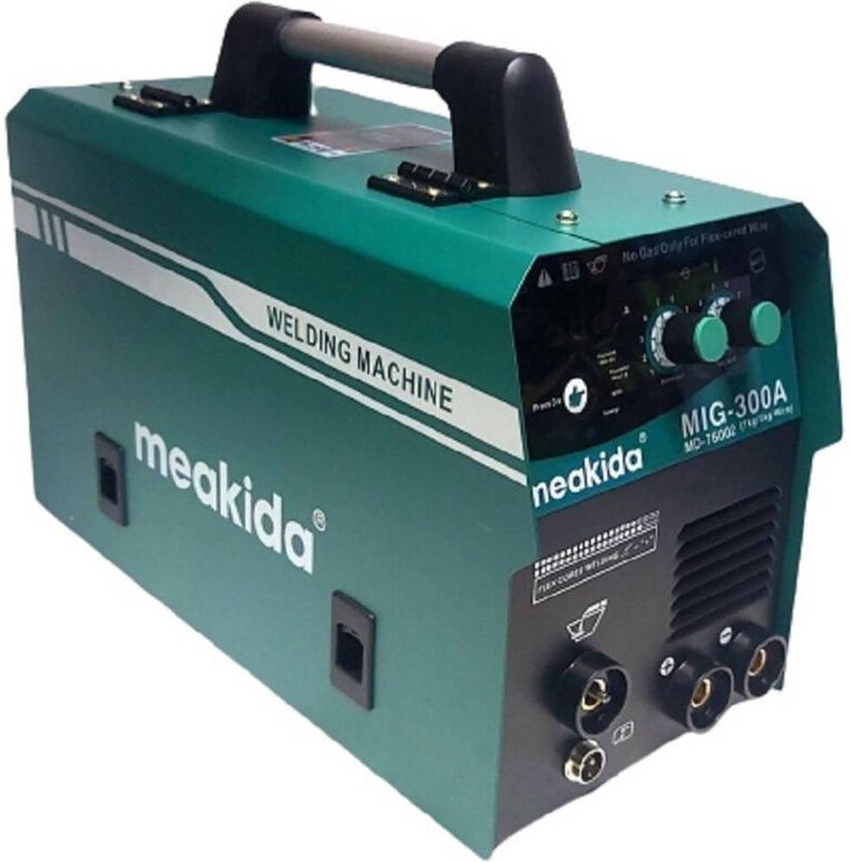 Trade Shop - MIG / MMA Multifunktionsschweißmaschine Dauerei Draht Keine Gas + Elektrode 1-5 kg 300a -