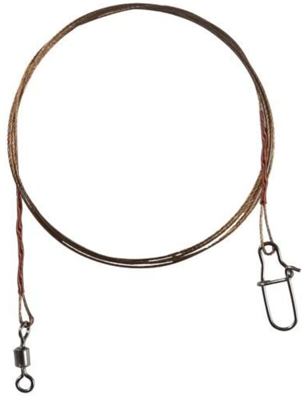 Edelstahlvorfach Wirbel+Snap Gr. 6 Tragkraft 15 kg l 40cm 3 Stück Keine Angabe - Paladin