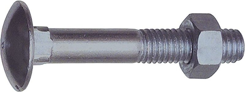 DIN 603 M16x150 verzinkt Torbandschraube mit Mutter Torband-/ Schlossschraube