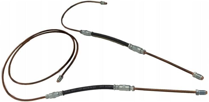 Renault Megane 2 Heckträger starr flexible Bremsschläuche Stahl