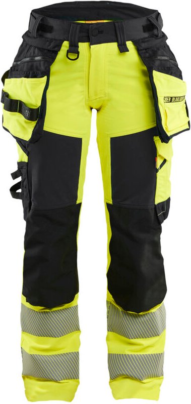 Thumbnail - Dehnbarer Hochsichtbarkeits-Arbeitshose für Damen 4D 7022 – Gelb/Schwarz XL – FR(46) – SE(C44) – Normen