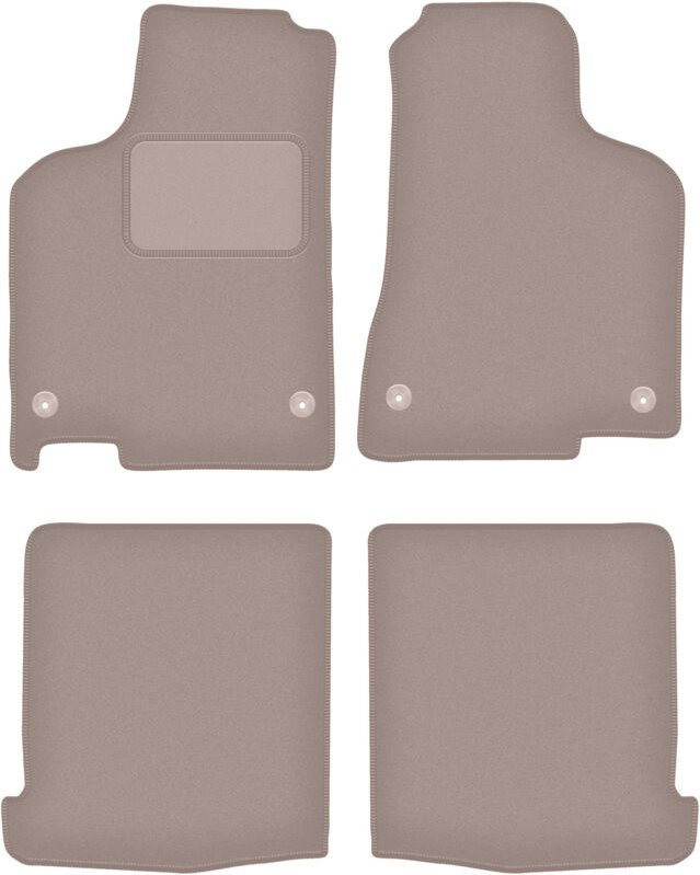 Beige Veloursmatten für: Volkswagen Lupo 3L Fließheck (1997-2005)