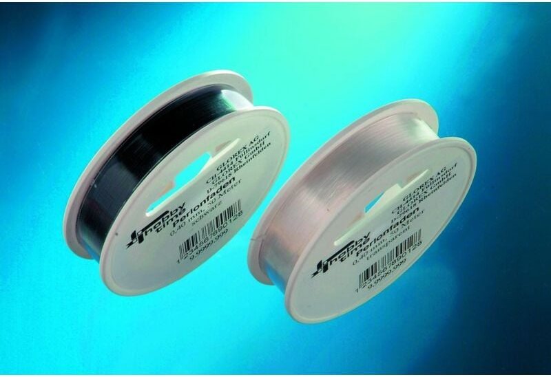 Glorex Nylonfaden weiß 0,25 mm, 50 m Schmuckbasteln