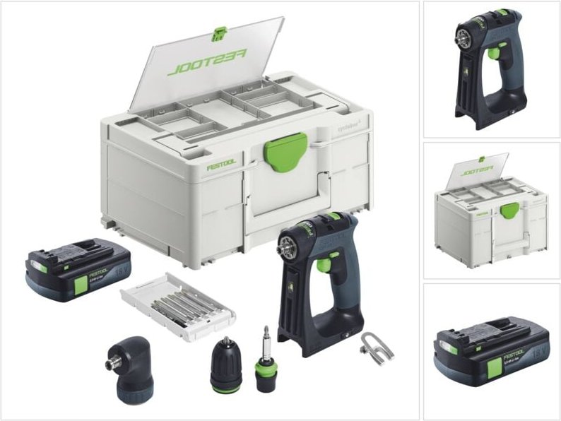 Cxs 18-Basic-Set Akku Bohrschrauber 18 v 40 Nm Brushless + 1x Akku 3,0 Ah + Systainer - ohne Ladegerät - Festool