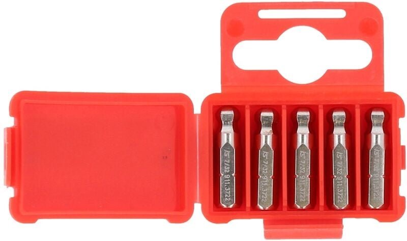 1/4' Bit Innensechskant, 25mm, Kugelkopf, 7/32', 5er Pack