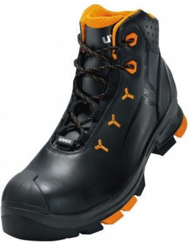Uvex - 2 Sicherheits-Stiefel Gr.44 W11 S3L esd sr schwarz/orange 6503.2