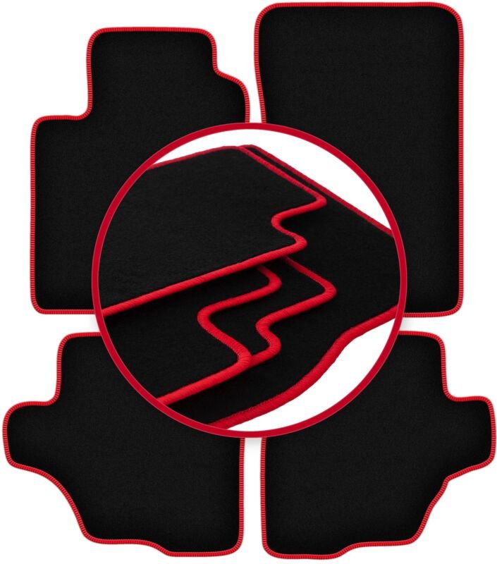 CARLUX-RED Autofußmatten für: Suzuki Grand Vitara I 3-Türer (1998-2005)