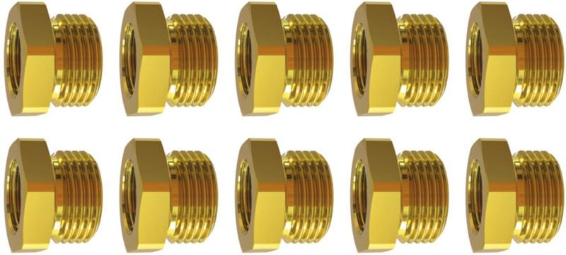 Thumbnail - Reduziernippel-Set, 1/2 - 3/8 Zoll, 10-teilig 10 Stk - Riegler