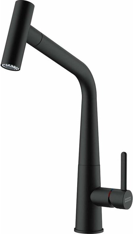 Franke - Icon - Spültischarmatur fg 5188.901 mit ausziehbarem Endstück, schwarz matt 115.0625.190