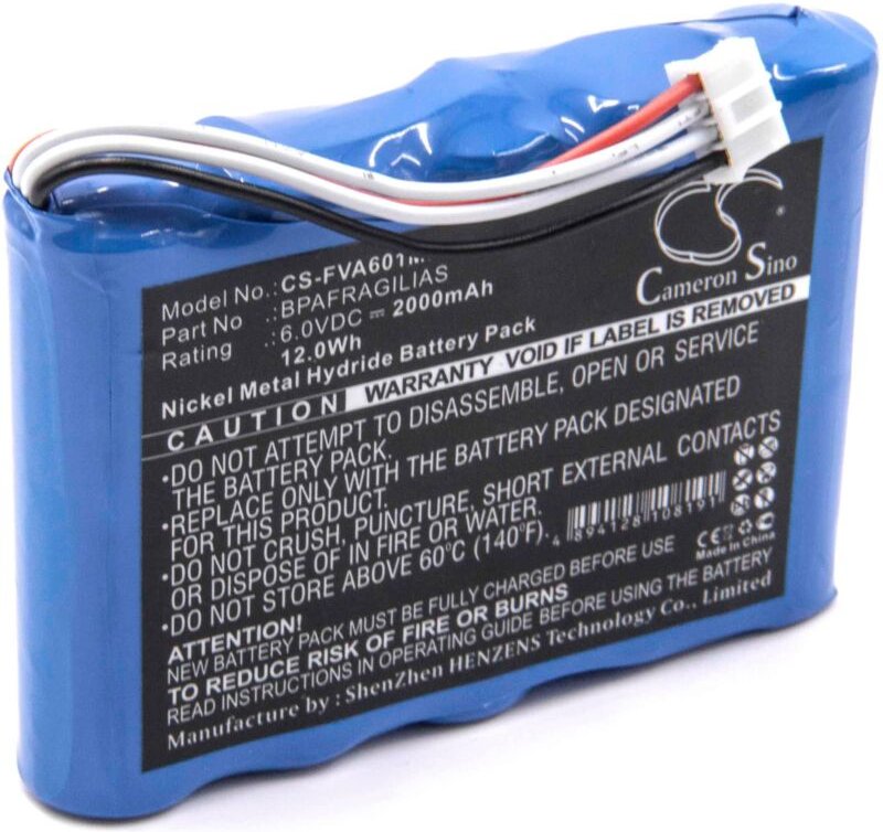 Vhbw - Akku kompatibel mit Fresenius Injectomat mc Agilia Medizintechnik (2000 mAh, 6 v, NiMH)