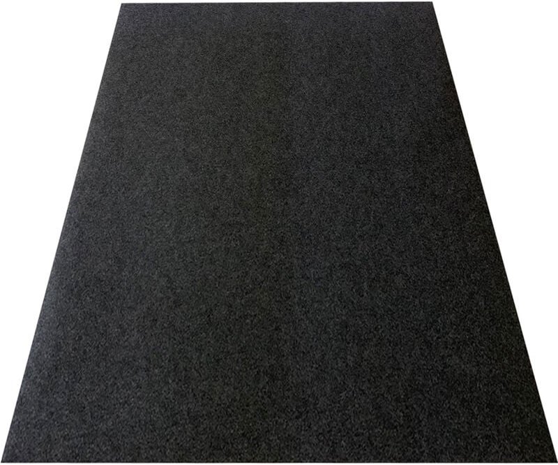 Rutschfeste Garagenmatte, 3 mm dick, wasserdicht und ölbeständig, 520 x 223 cm, schwarz.