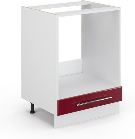 Vicco - Küchenschränke Fame-Line, Bordeaux Hochglanz, 60 cm ohne Arbeitsplatte