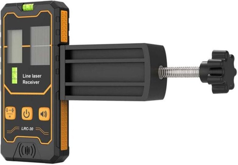 Decdeal 50 m Laserempfänger – Doppel-Wasserwaage – Rotstrahldetektor – Für Arbeiten im Freien