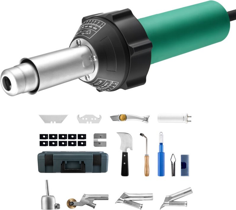 Mophorn - Heißluft-Kunststoffschweißgerät, 1600-W-Heißluftbrennerpistole, 50–600 °c (122–1112 °f) Heißluftpistolen-Schwe...