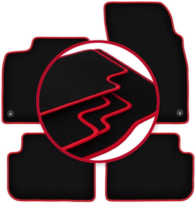 CARLUX-RED Autofußmatten für: Audi Q8 SUV (2020-)