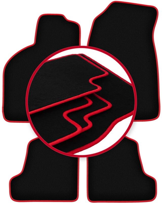 CARLUX-RED Autofußmatten für: Saab 9-3 I Aero, Liftback, Limousine (1998-2002)