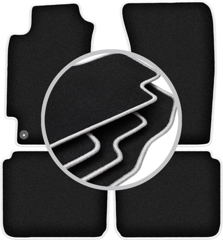 CARLUX-SILVER Autofußmatten für: Subaru Legacy III B4 Kombi, Limousine (1998-2003)