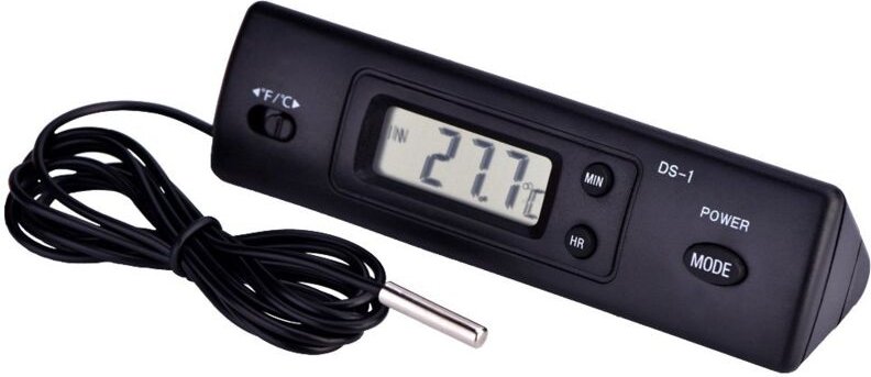 Yoouyida - Digitale LCD-Temperatur, elektronisches Thermometer, Temperaturfühler, kabelgebundener Sensorfühler für Kühls...