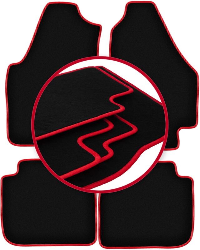 CARLUX-RED Autofußmatten für: Fiat Idea Minivan (2003-2010)