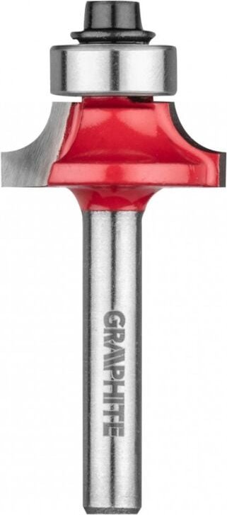Thumbnail - Graphit - HM-Abrundfräser mit Lager, 22,5x9 mm, für Holz und PVC