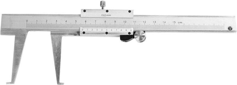 Innennut-Messschieber, 0-150 mm, 0,02 mm Messschieber aus Kohlenstoffstahl Tragbares Lineal-Messwerkzeug für den Außenbe...