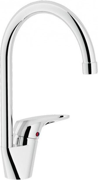 Nobili - Einhebelmischer für Spüle 220x315 mm aus verchromtem Messing Hera