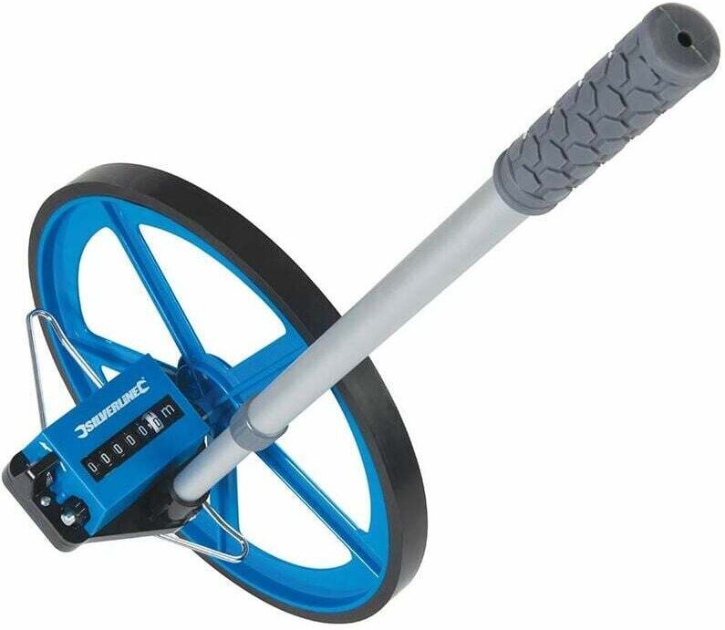 Entfernungsmesswerkzeug – Entfernungsmessrad – Verstellbarer ABS-Teleskopgriff – Steuerknopf für Bogenschützen (wie abge...