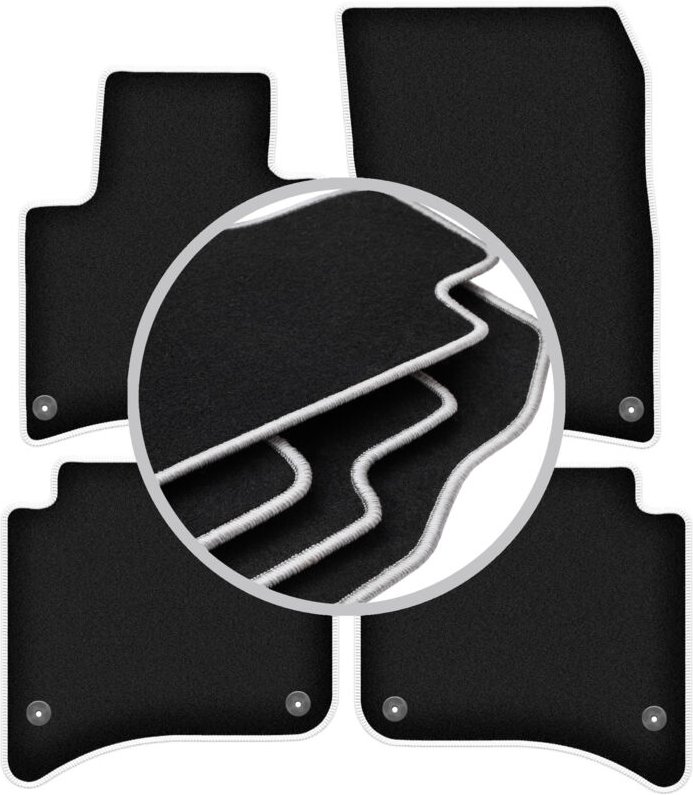 CARLUX-SILVER Autofußmatten für: Porsche Cayenne II SUV (2010-)