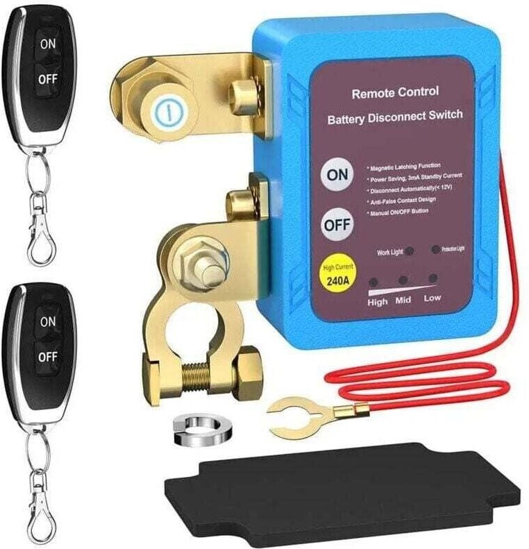 Thumbnail - 12-V-Batterietrennschalter, 240-A-Batterietrennschalter, Autobatterietrennschalter, automatischer Notausschalter für Aut...