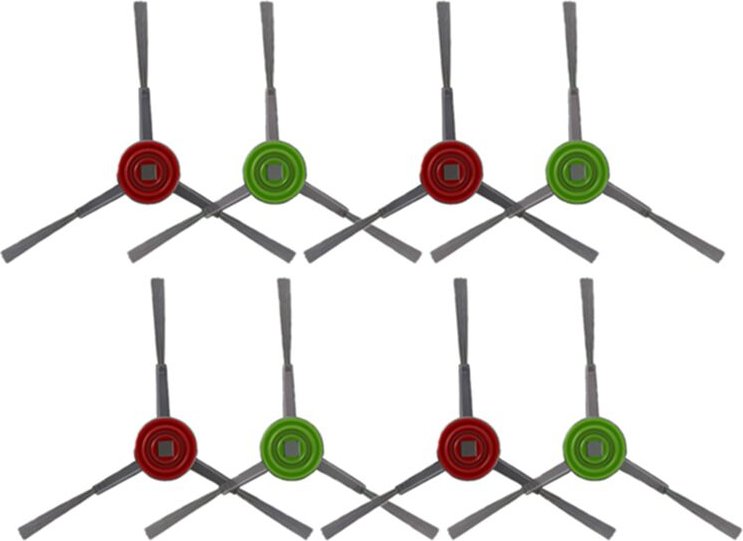 8-Teiliges SeitenbüRsten-Set für Ozmo 900 DN5G Staubsaugerteile
