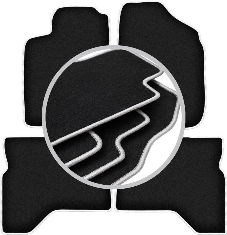 CARLUX-SILVER Autofußmatten für: Mitsubishi Pajero Sport I SUV (1996-2008)