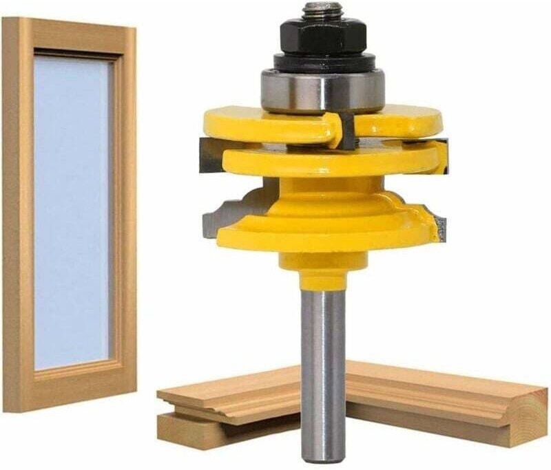 Fräser für die Holzbearbeitung, Nutfräser, Zapfenfräser für Holzschneidewerkzeug, Schaft 8 mm, Guazhuni