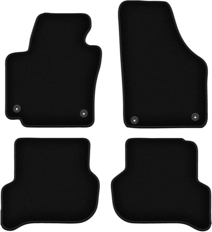 BASIC schwarze Veloursmatten für: Volkswagen Golf Plus Minivan (2005-2014)