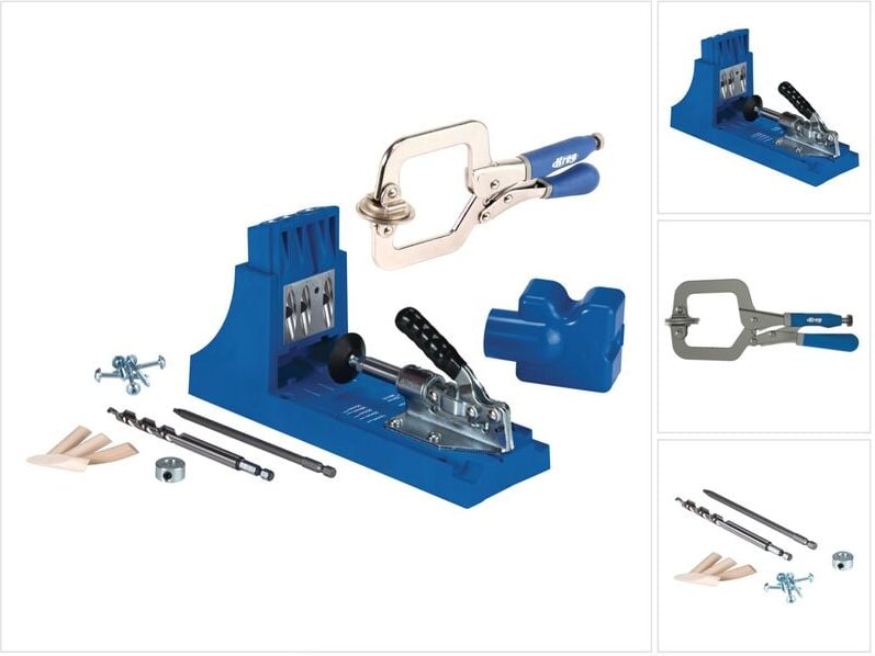 Jig K4 Starter Set ( K4 ) Verbindungssystem + Classic Universal Clamp Schnellspannzwinge ( khc-premium ) - Kreg