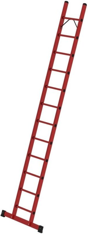 Sprossen-Anlegeleiter gfk mit Traverse 12 Sprossen - 036812 - Günzburger Steigtechnik