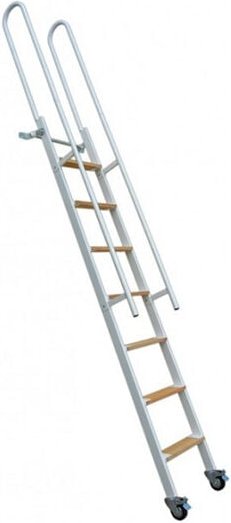 Matisère - Stahl-Raumspartreppe Holzstufen- Geschosshöhe 2,50m - SSPXL-263-G-RH