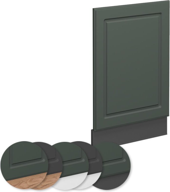 Thumbnail - Vicco - Frontblende Fame-Line, Grün-Gold Landhaus, 45 cm , ap Eiche