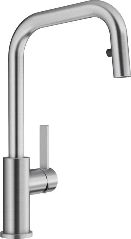 Jandora s - Küchenarmatur mit ausziehbarem Auslauf, Edelstahl gebürstet 526614 - Blanco