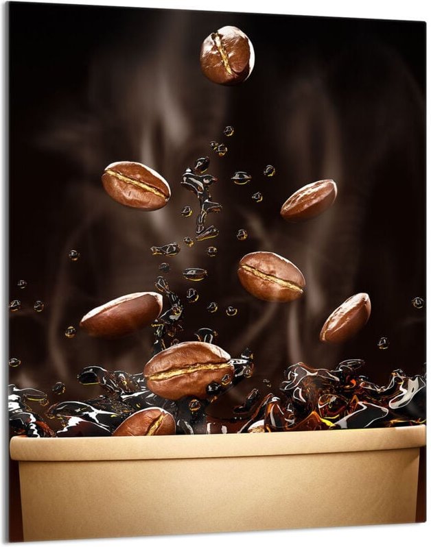 Glasschneidebrett 40x52 Kaffee