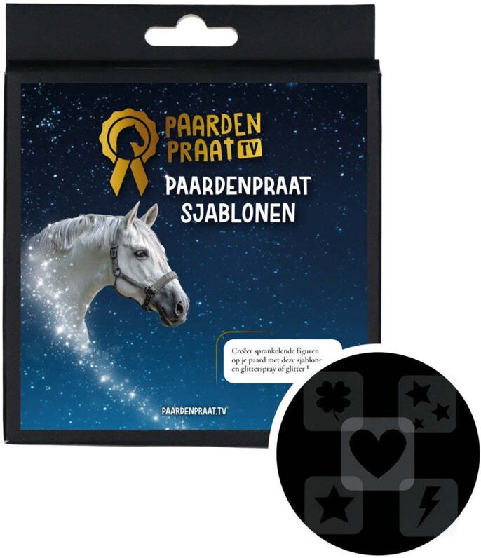 Paardenpraat sjablonen 5 stuk