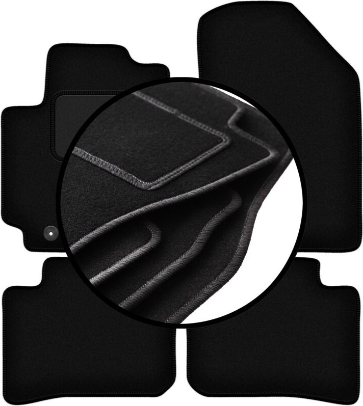 Komplettset Veloursmatten für: Hyundai i10 III Fließheck (2019-)