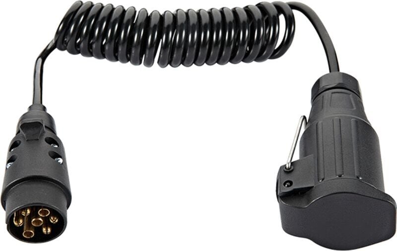 2 m lange Anhänger-Verlängerungskabel mit 7- auf 13-poligem Anhängersteckeradapter für Wohnwagen, LKW, Wohnmobil, Trakto...