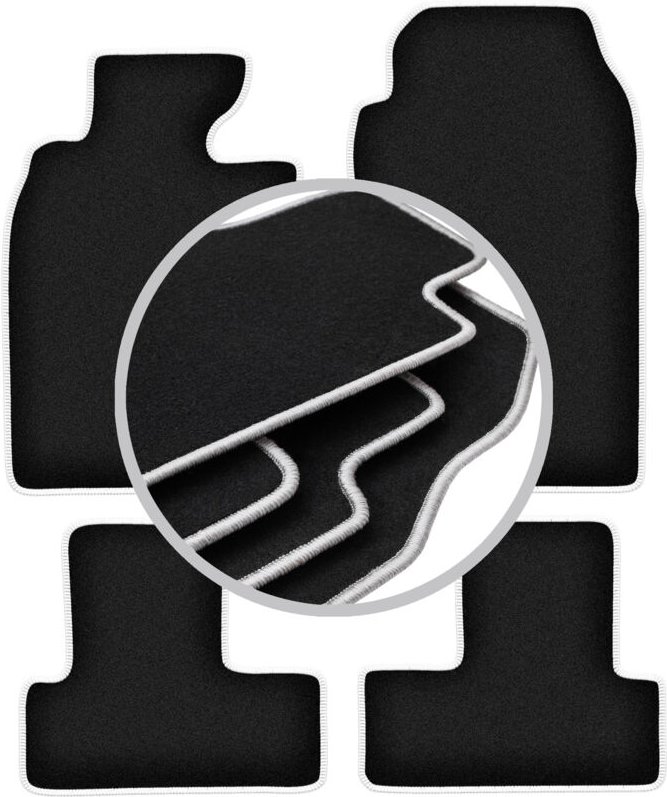 CARLUX-SILVER Autofußmatten für: Mini Cooper R52 Fließheck (2004-2008)
