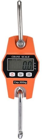 300 kg Elektronische Waage Hängehakenwaage LCD-Dynamometer Industrielles Wiegehakengewicht 300 kg/600 lbs