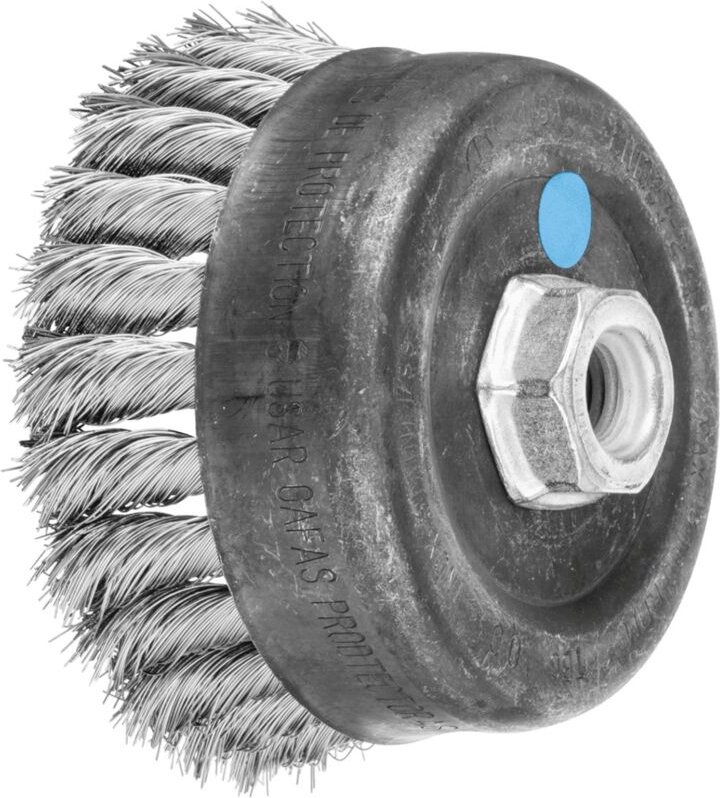 PFERD TOOLS Topfbürste gezopft TBG Ø 100mm M14 Edelstahl-Draht-Ø 0,35 mm Winkelschleifer (1)